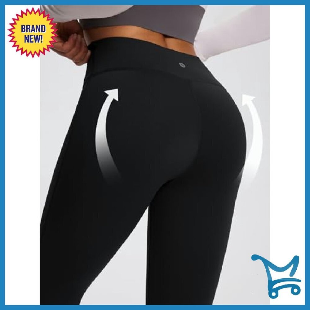 Fleece Lined Thermal Leggings High Waist Pocket Yoga Pants - Picture 5 of 8